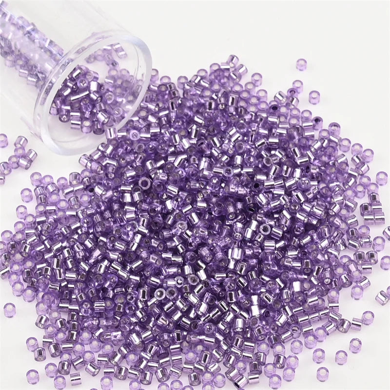 2000pcs Japan Glass Silver Lined Beads 11/0 Uniform Glass Seedbeads