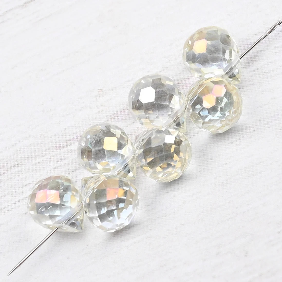 10*8mm Czech Crystal Waterdrop Beads Shiny Faceted Glass Strawberry Beads