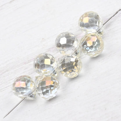 10*8mm Czech Crystal Waterdrop Beads Shiny Faceted Glass Strawberry Beads