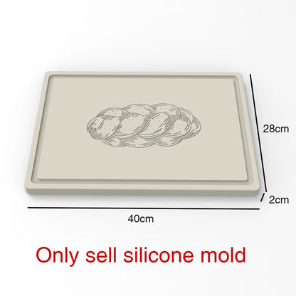 Challah Bread Tray Silicone Mold with Hebrew Blessings,Reusable