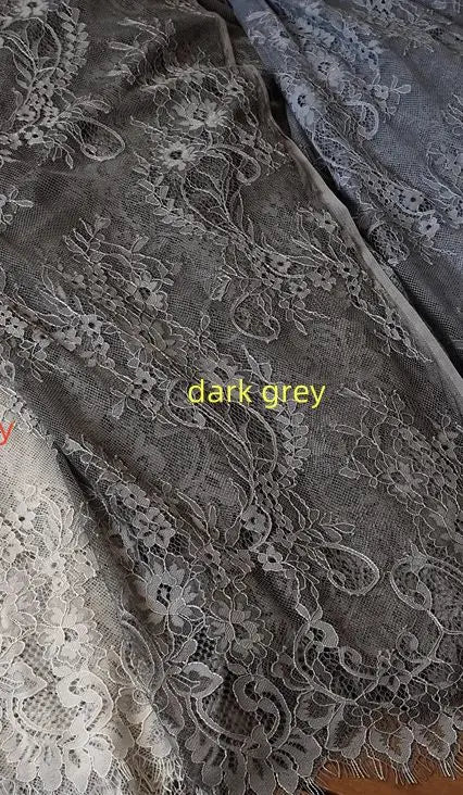 150cm Width 3Meters/lot Off White French Chantilly Lace Fabric