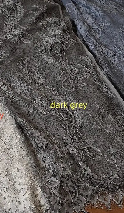 150cm Width 3Meters/lot Off White French Chantilly Lace Fabric