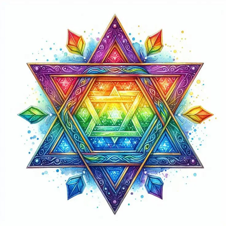 DIY Diamond Painting Star of David Cross Stitch Judaism Wall Art