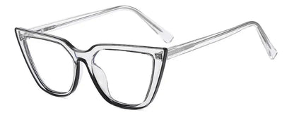 Eyeglasses Anti Blue Light Computer Myopia Transparent Neon Green Cat Eye Nearsighted Vision Points Minus 0~-6.0