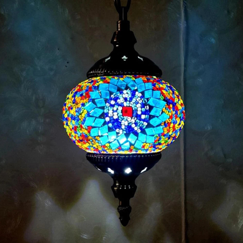 Turkish Moroccan Mosaic Hanging Ceiling Lamp