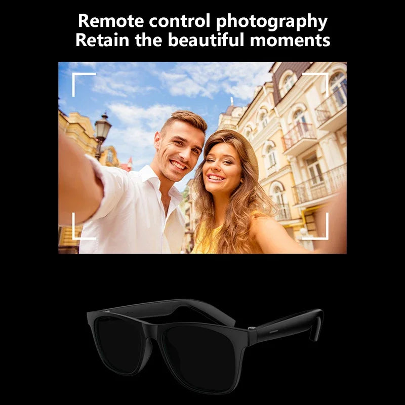 Smart Glasses With Remote Control,Touch Recording, Translator, Voice Assistant,  Bluetooth Wireless Calling