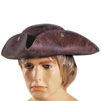 Faux Leather Hamen Hat