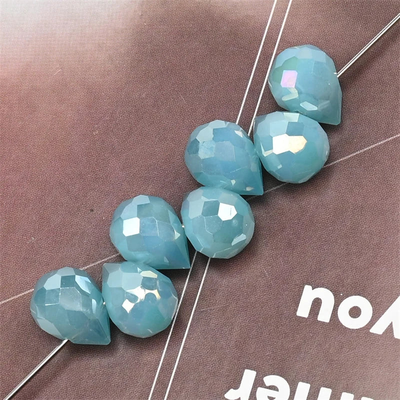 10*8mm Czech Crystal Waterdrop Beads Shiny Faceted Glass Strawberry Beads