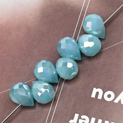 10*8mm Czech Crystal Waterdrop Beads Shiny Faceted Glass Strawberry Beads