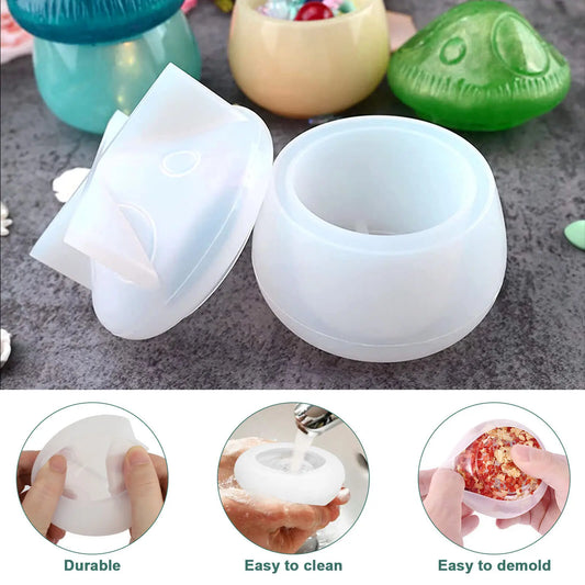 Unique Mushroom Jar Shaped Silicone Mold for Epoxy Resin