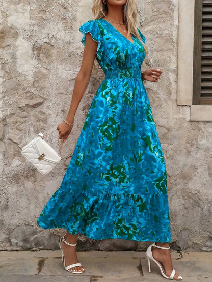 Plus Size  Floral Print Boho Sundress