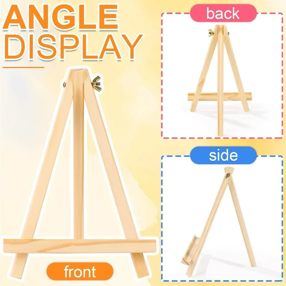 4 packs of 9-inch wooden easels