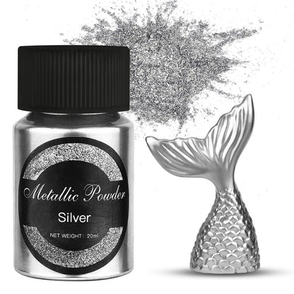 6 Color Metallic Gold Silver  Pigment Pearlescent Colorant Pearl Pigment Dye UV Resin Epoxy Color