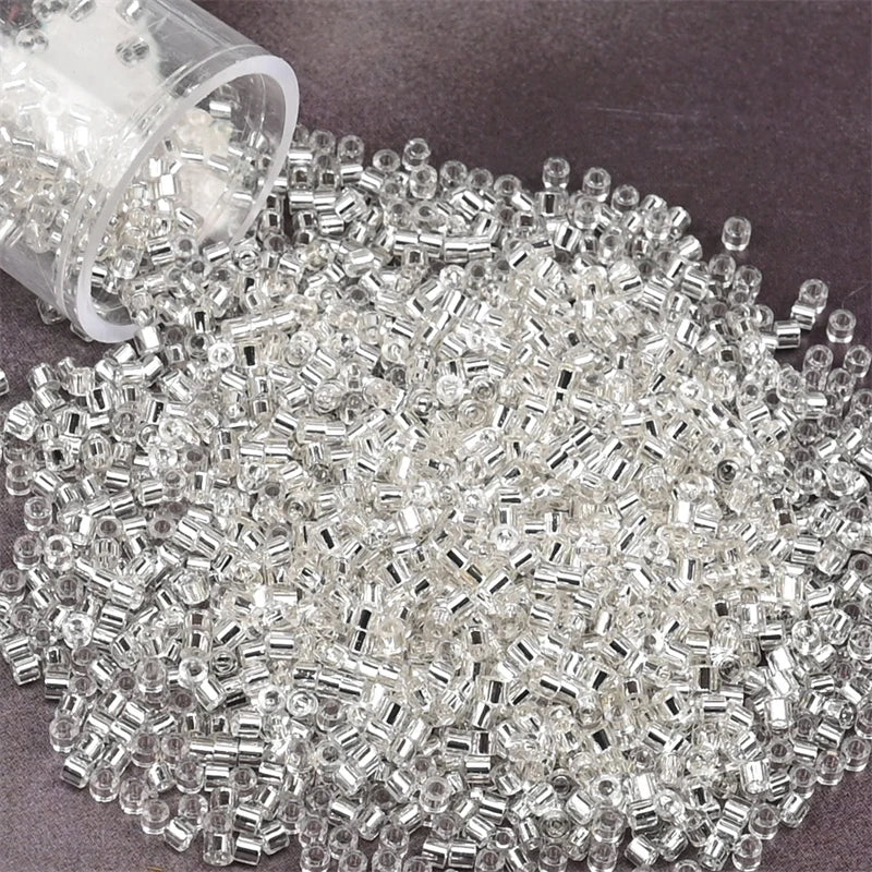 2000pcs Japan Glass Silver Lined Beads 11/0 Uniform Glass Seedbeads