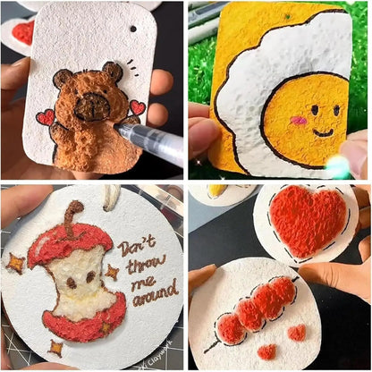 3D Puffy Foam Texture Painting Paper