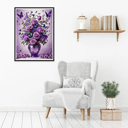 12x16 Inch 5D  Art Floral Butterfly Diamond Painting Kit