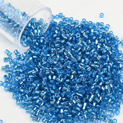 2000pcs Japan Glass Silver Lined Beads 11/0 Uniform Glass Seedbeads
