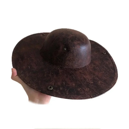 Faux Leather Hamen Hat
