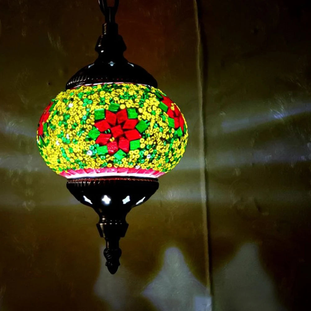 Turkish Moroccan Mosaic Hanging Ceiling Lamp