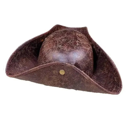Faux Leather Hamen Hat