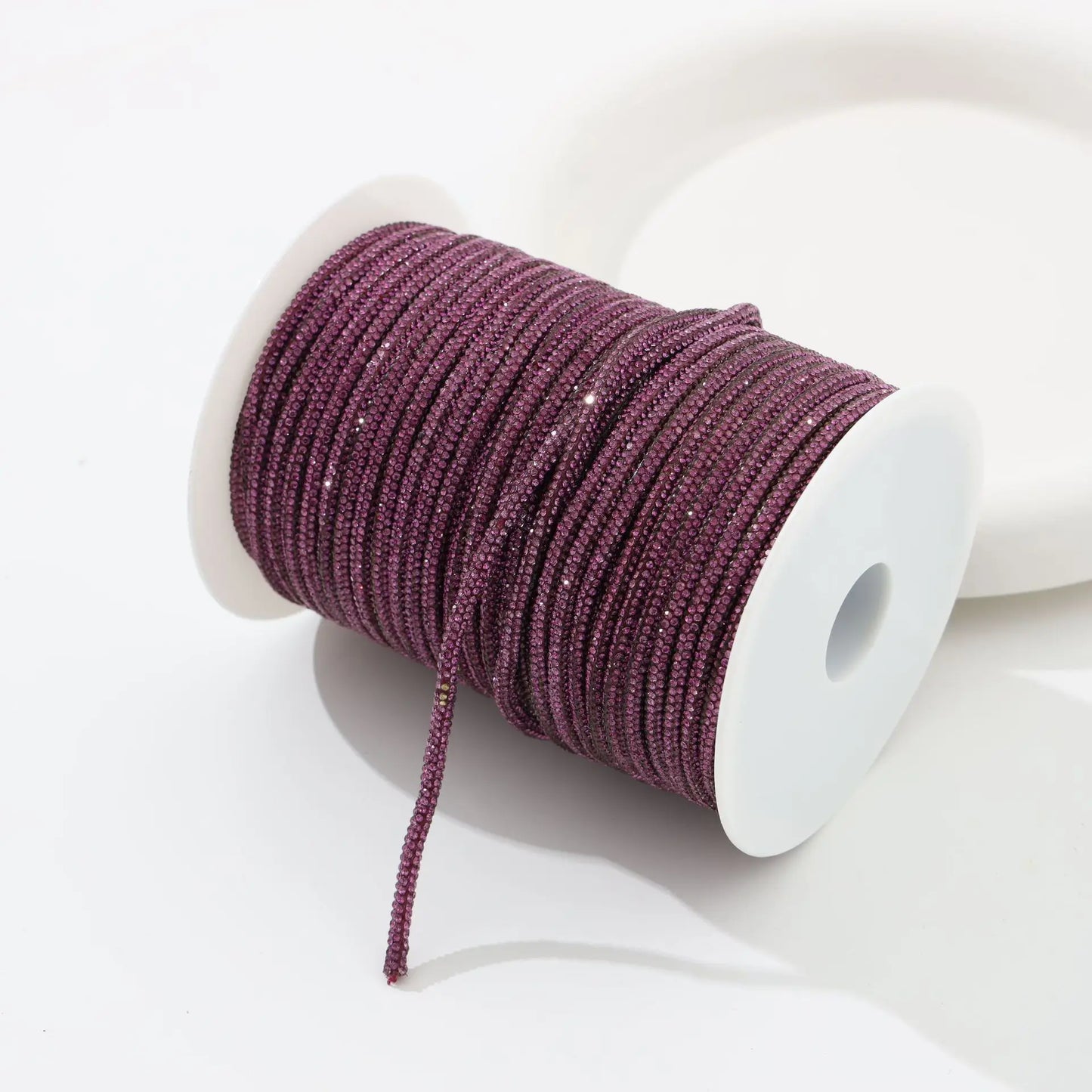10yards 4mm Crystal Rhinestone Cord Trim Glass Diamond Rope