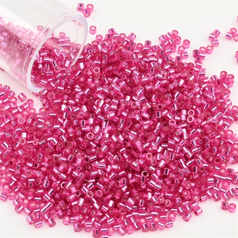 2000pcs Japan Glass Silver Lined Beads 11/0 Uniform Glass Seedbeads
