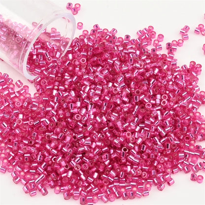 2000pcs Japan Glass Silver Lined Beads 11/0 Uniform Glass Seedbeads