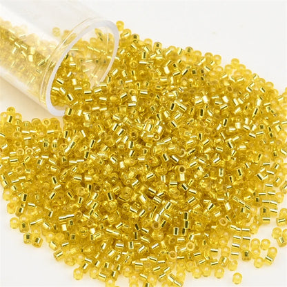 2000pcs Japan Glass Silver Lined Beads 11/0 Uniform Glass Seedbeads
