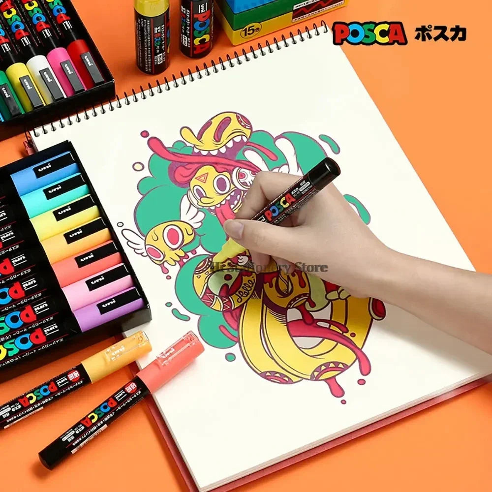 16 Colors Acrylic Paint Marker Pens 3M/5M