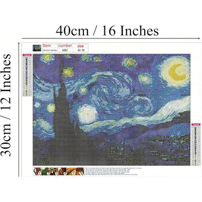 5D Starry Night Diamond Painting Kits