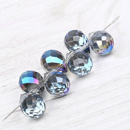 10*8mm Czech Crystal Waterdrop Beads Shiny Faceted Glass Strawberry Beads