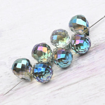 10*8mm Czech Crystal Waterdrop Beads Shiny Faceted Glass Strawberry Beads