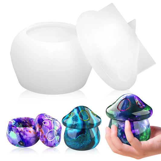 Unique Mushroom Jar Shaped Silicone Mold for Epoxy Resin