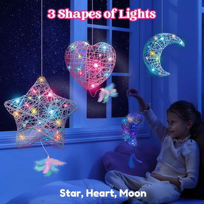 3D String Art Light Up Kit with 30 Multi-Colored LED Bulbs