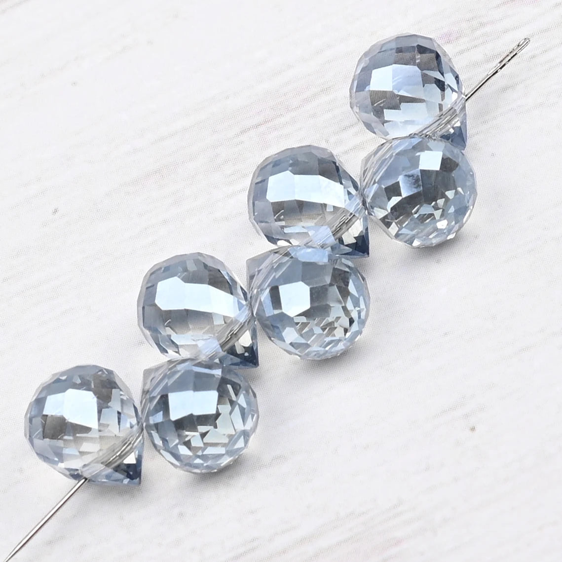 10*8mm Czech Crystal Waterdrop Beads Shiny Faceted Glass Strawberry Beads