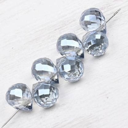 10*8mm Czech Crystal Waterdrop Beads Shiny Faceted Glass Strawberry Beads