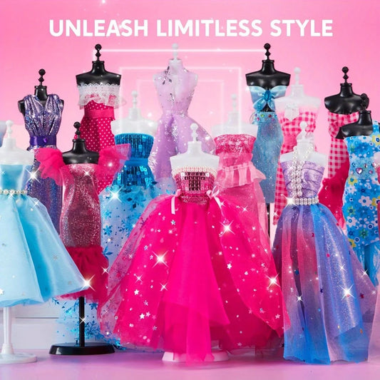400+PCS Fashion Design Sewing Kits with 3 Mannequins