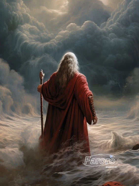 Judaica Moses Diamond Painting Embroidery Cross Stitch Kit