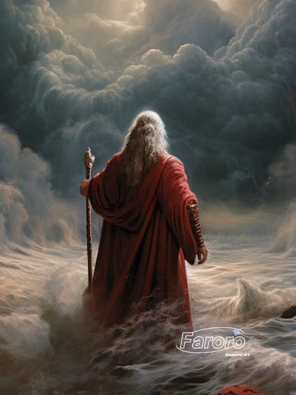 Judaica Moses Diamond Painting Embroidery Cross Stitch Kit