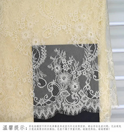 150cm Width 3Meters/lot Off White French Chantilly Lace Fabric