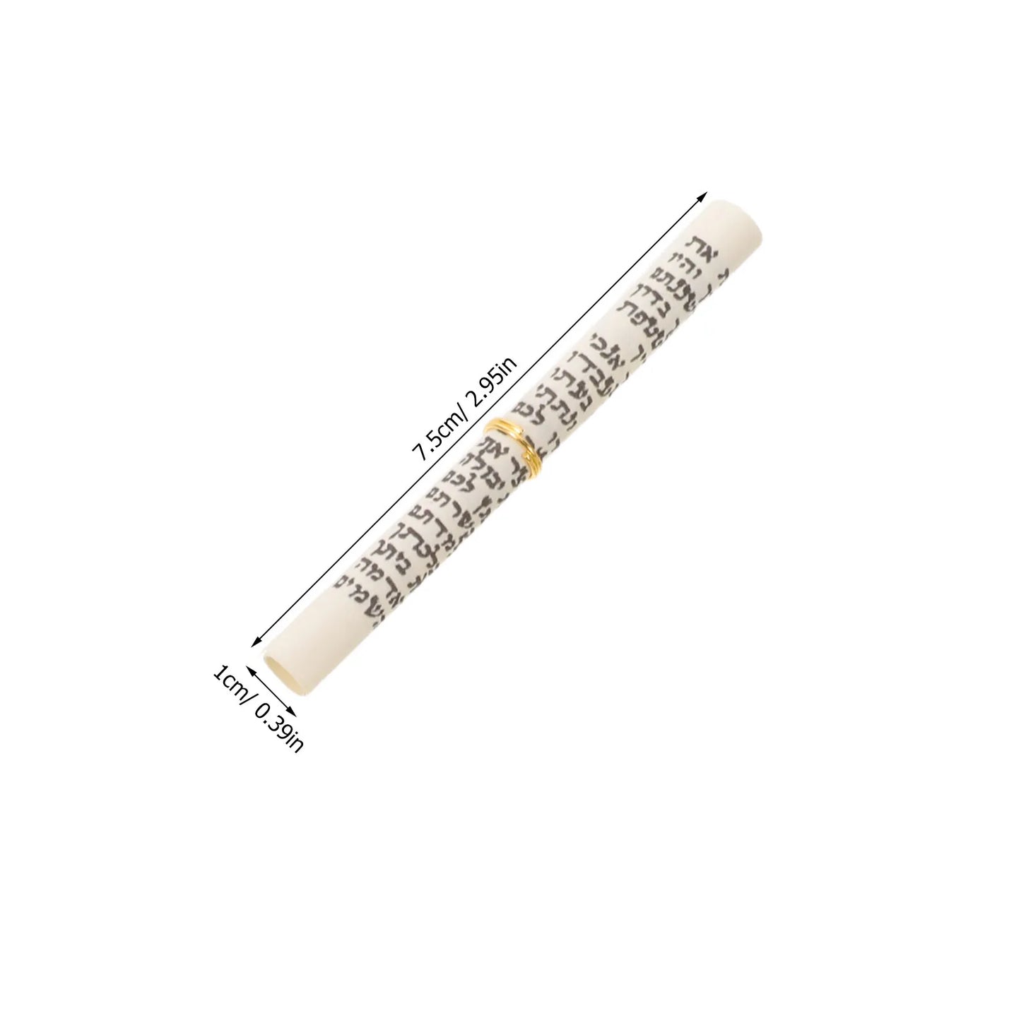 15Pcs Jewish Kosher Mezuzah with Hebrew Blessing on Parchment Scrolls