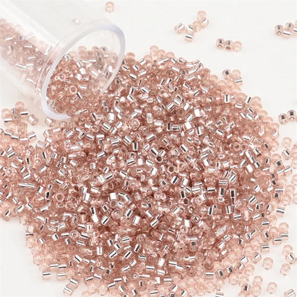 2000pcs Japan Glass Silver Lined Beads 11/0 Uniform Glass Seedbeads