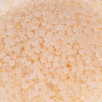 100Pcs 4mm High Quality Frosted Gold Splattered Glass Rice Beads Loose Beads