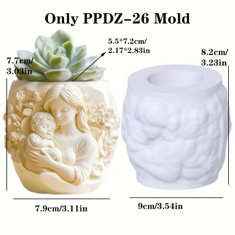 Venus Goddess Statue Vase Resin Silicone Mold