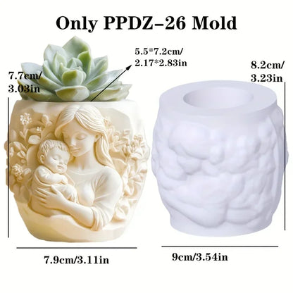Venus Goddess Statue Vase Resin Silicone Mold