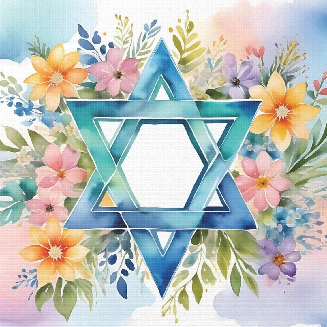DIY Diamond Painting Star of David Cross Stitch Judaism Wall Art