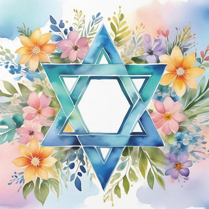 DIY Diamond Painting Star of David Cross Stitch Judaism Wall Art