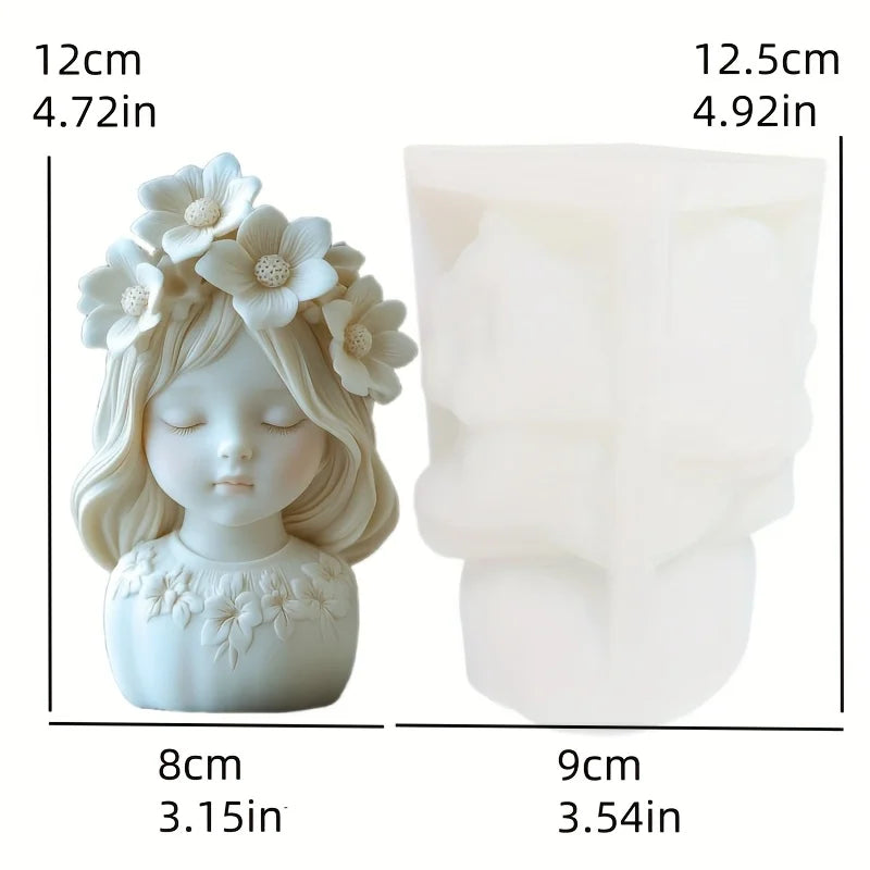 Venus Goddess Statue Vase Resin Silicone Mold