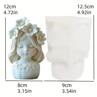 Venus Goddess Statue Vase Resin Silicone Mold
