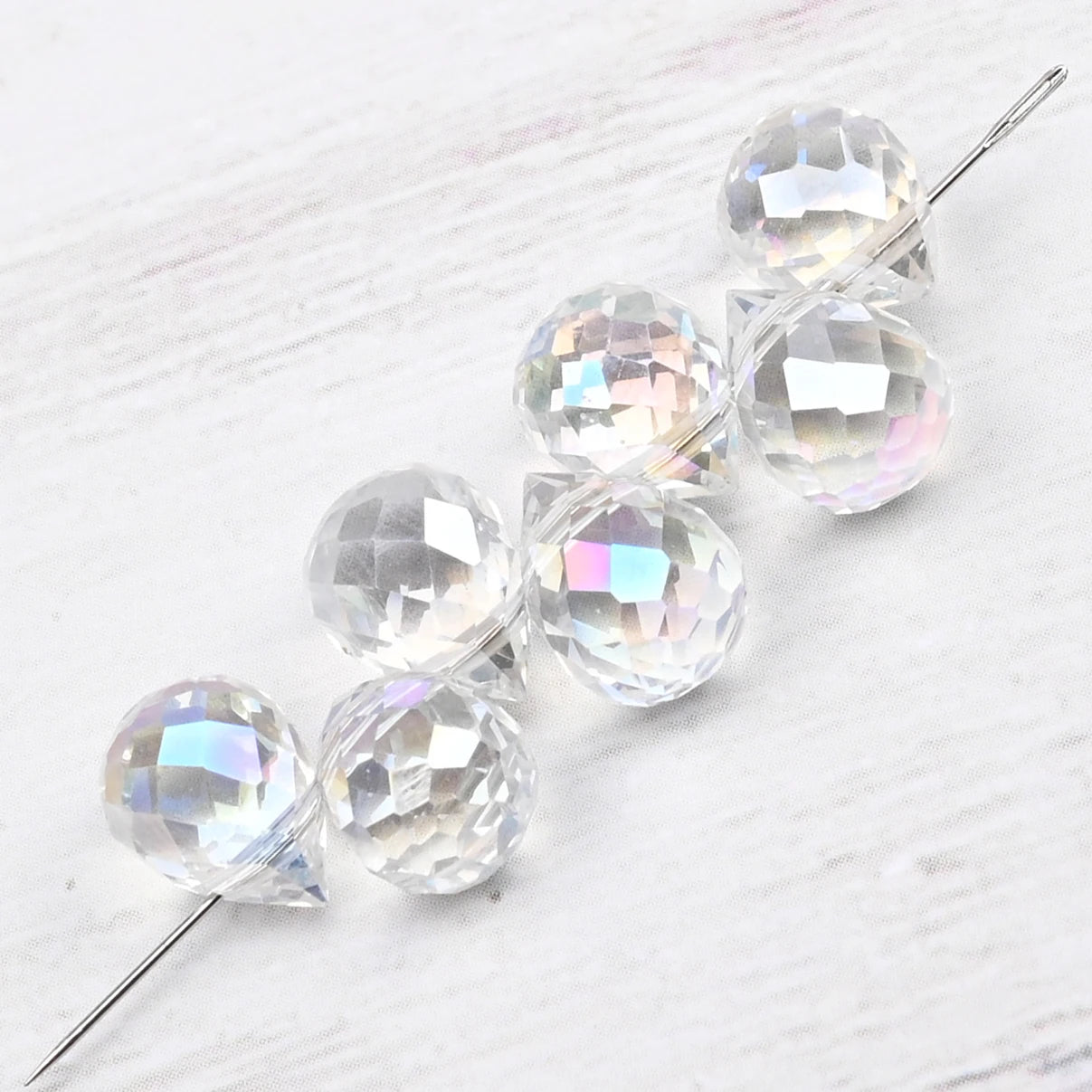 10*8mm Czech Crystal Waterdrop Beads Shiny Faceted Glass Strawberry Beads